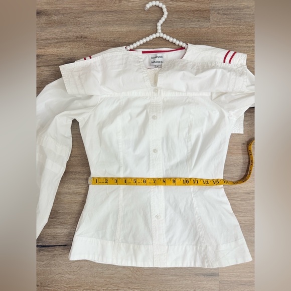 SoldπππDamson Madder Elise Cotton Shirt Blouse Sislze S-M - Picture 8 of 9